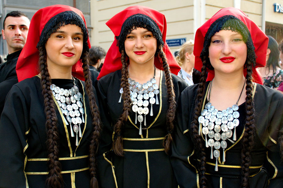 before flow Outgoing Georgian Traditional Clothing