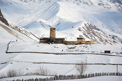 Lamaria Church, Ushguli, Georgia