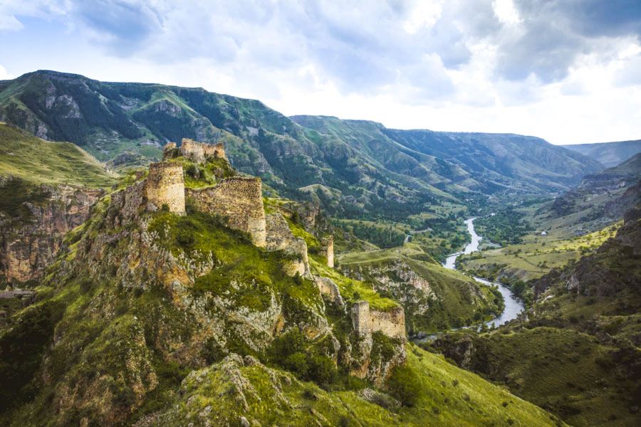 Tmogvi Fortress near Vardzia Tmogvi Fortress near Vardzia