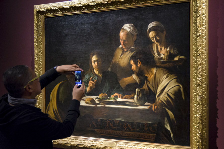 Supper at Emmaus by Caravaggio, Pinacoteca di Brera, Milan