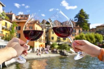 Italian Wine, Varenna, Italy