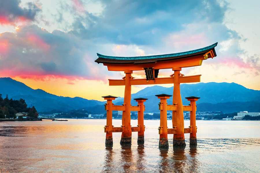 Santuario di Itsukushima, Prefettura di Hiroshima, Giappone