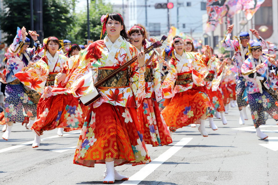 Festival Yosakoi en Kochi, Japón