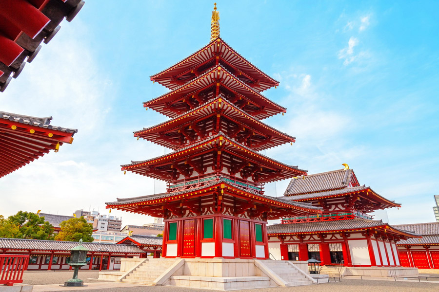 Five-Story Pagoda at Shitennoji Temple, Osaka