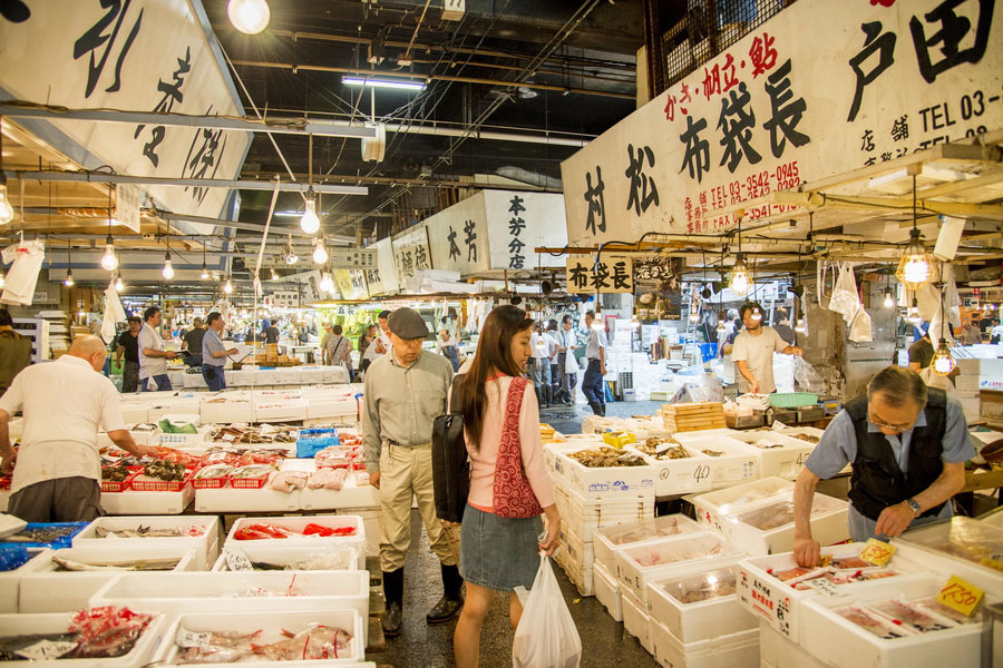 Tsukiji Outer Market (Tsukiji Fish Market), Tokyo