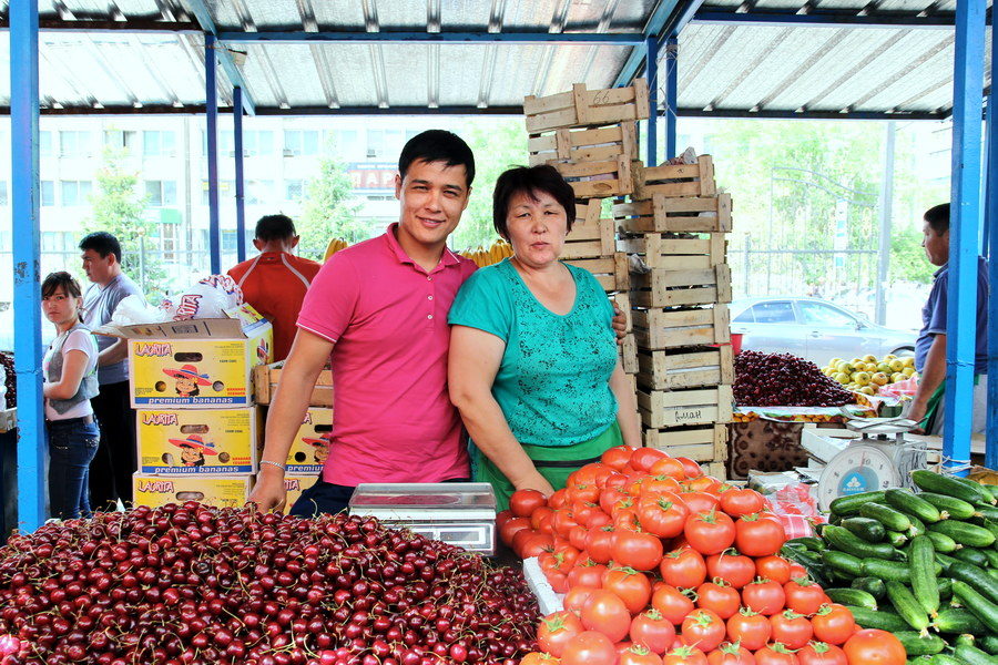 Bazar Zelyony (Verde), Almaty