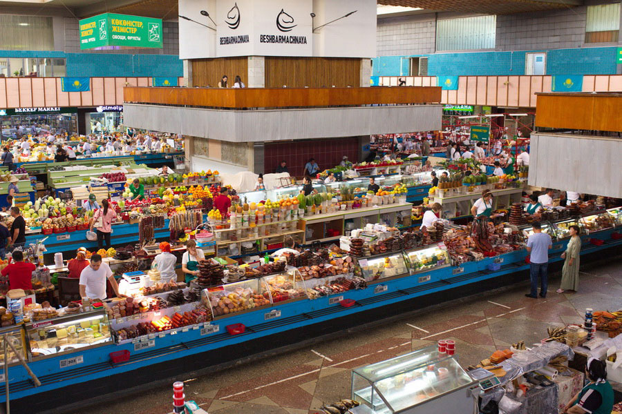 Zelyony (Green) Bazaar, Almaty