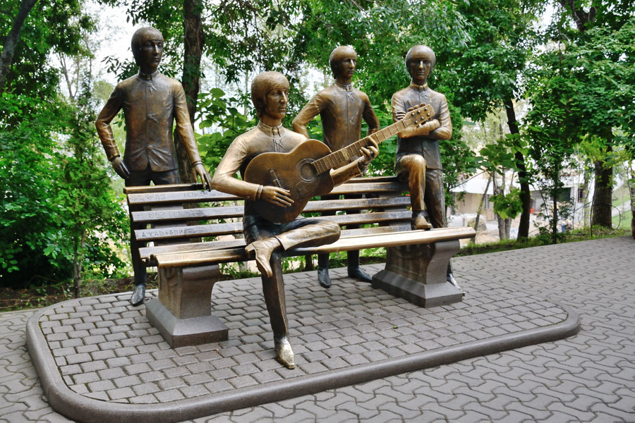 Top 10 Landmarks and Attractions in Almaty: Beatles Monument