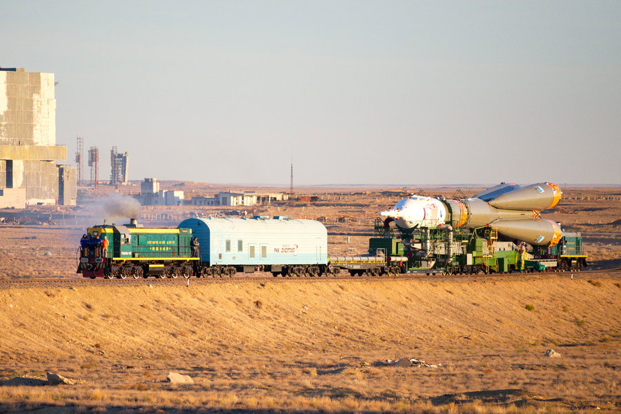 Rocket Rollout, Baikonur Cosmodrome