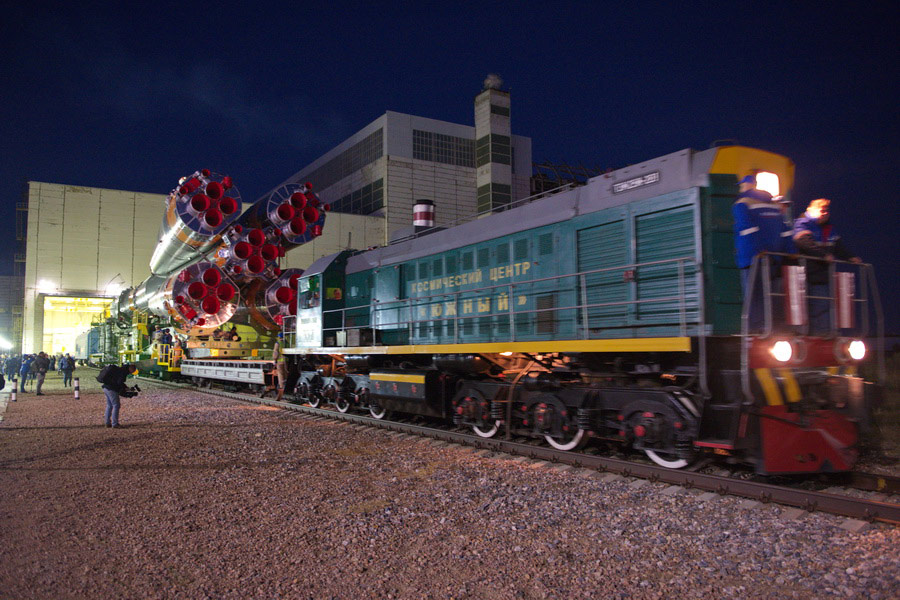 Rocket Rollout, Baikonur Cosmodrome