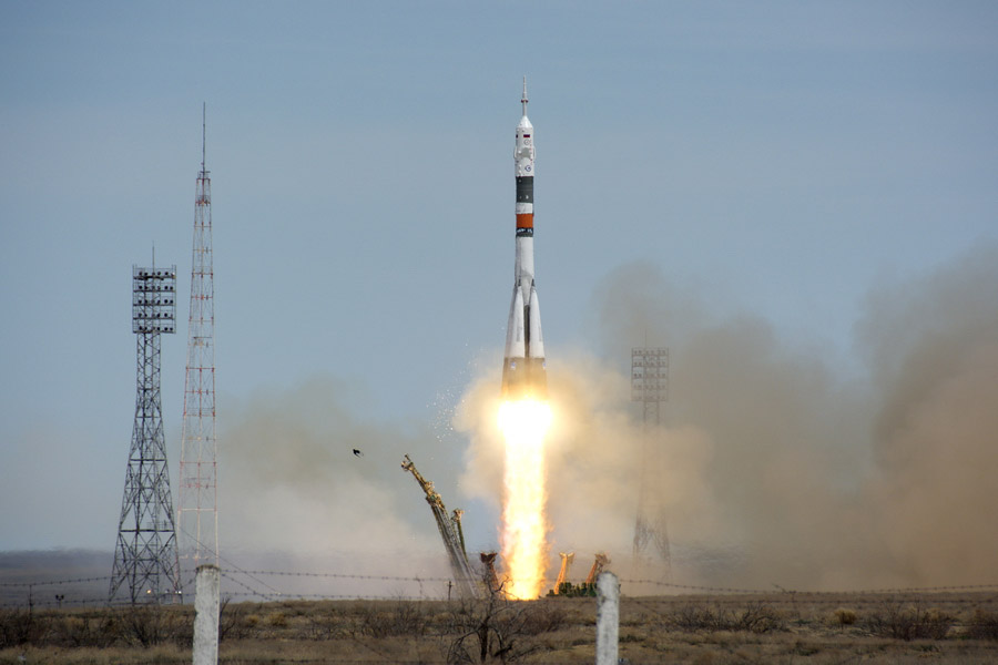 Photo Report about the Soyuz Rocket Launch from Baikonur