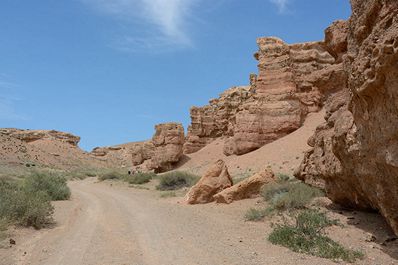 チャリンキャニオン、カザフスタン旅行