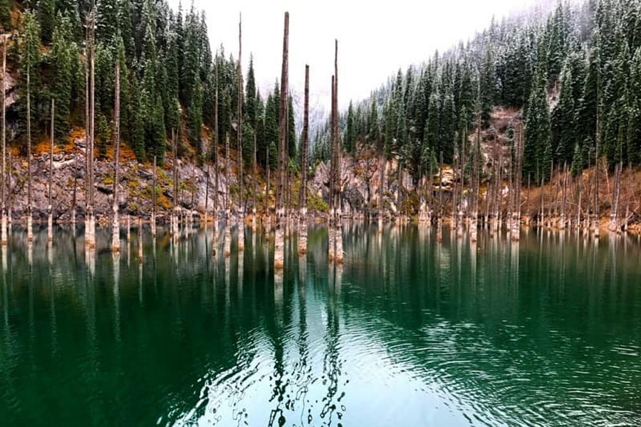 Kaindy Lake, Kazakhstan