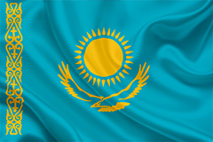 National flag of Kazakhstan