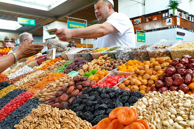 Zelyony (Green) Bazaar, Almaty
