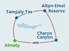 Mapa del itinerario