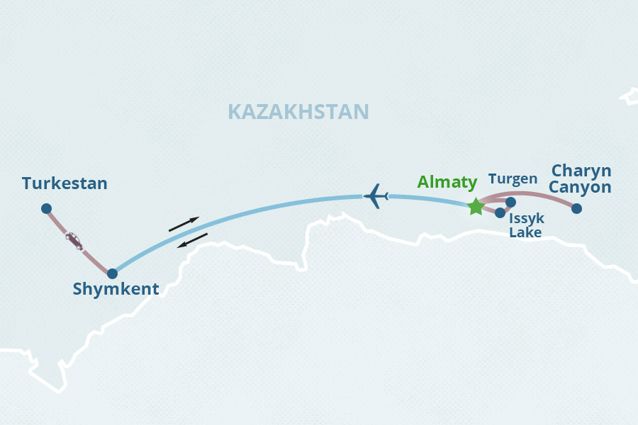 Mapa del itinerario