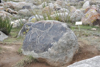 Petroglyphs in Cholpon-Ata, Kyrgyzstan