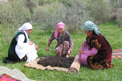 Festival felt in Kyrgyzstan