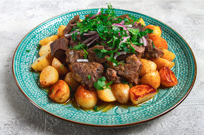 Куурдак, кыргызская кухня Куурдак, кыргызская кухня