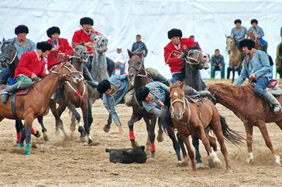 クプカリ遊牧民の下ゲーム, キルギス旅行