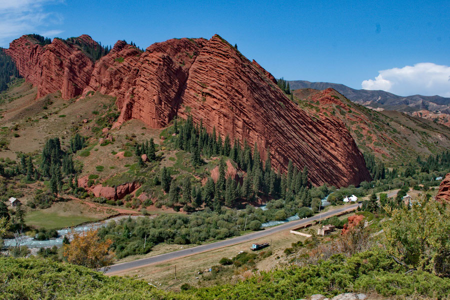 Gorge Jeti-Oguz, le Kirghizstan