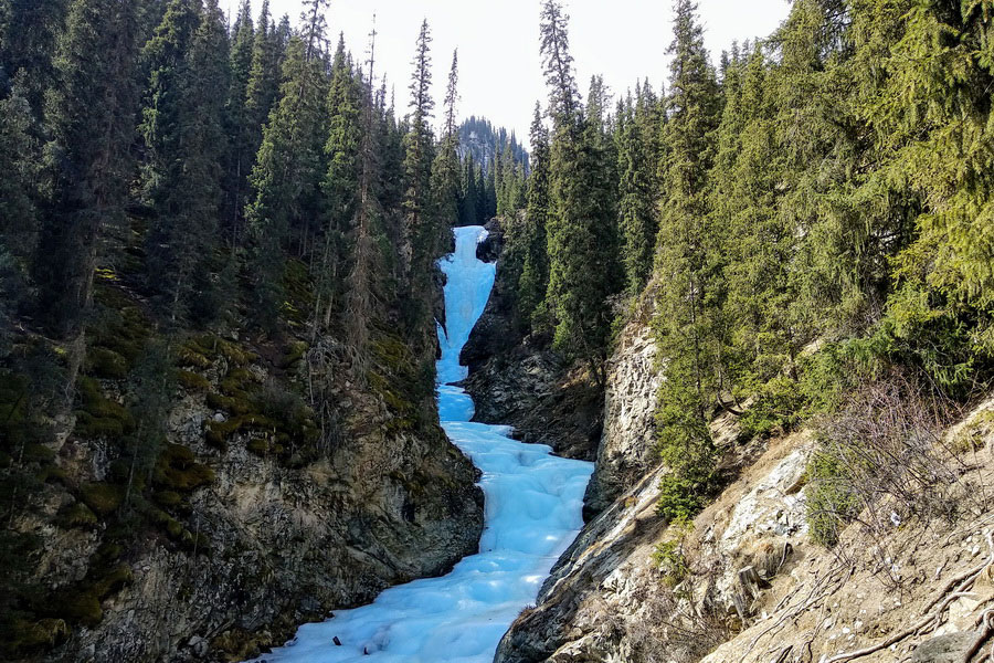 Barskoon Waterfall, Kyrgyzstan