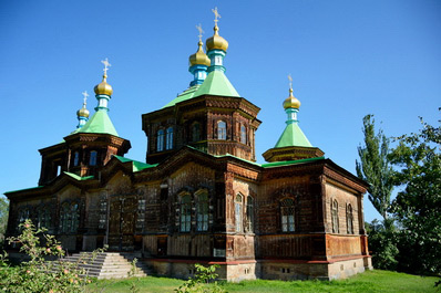 Wooden Orthodox Church in Karakol