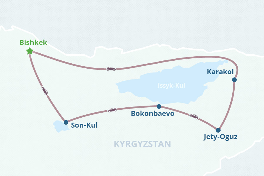 Mapa del itinerario