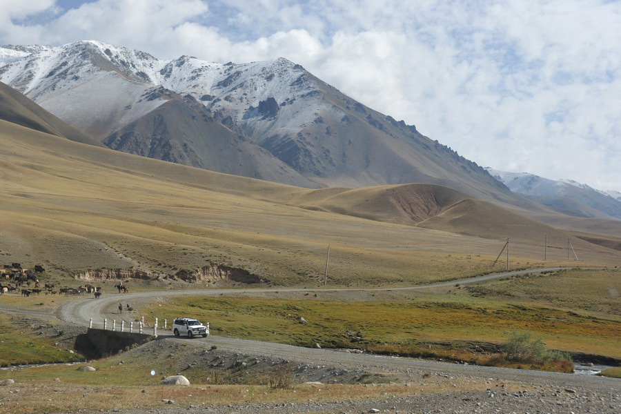 On mountainous road