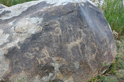 Petroglyphs in Cholpon-Ata