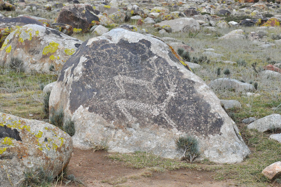 Petroglyphs in Cholpon-Ata