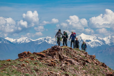 Trekking to Petrovsky Peak