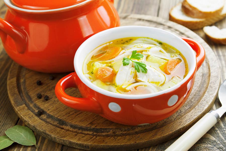 Russian Soups: Noodle Soups