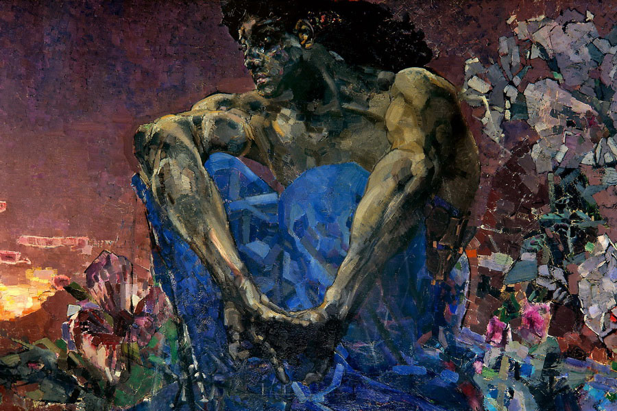 “The Demon Seated”, M.A. Vrubel