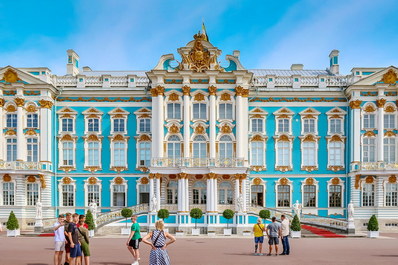 The Catherine Palace in Tsarskoye Selo (Pushkin)