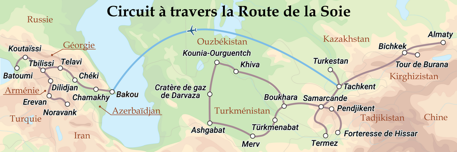 Circuit à travers la Route de la Soie