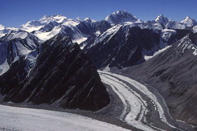 Glaciers in Tajikistan
