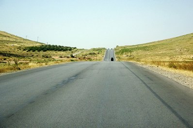 Road conditions on the Pamir Highway