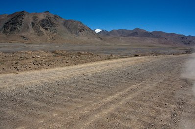 Road conditions on the Pamir Highway