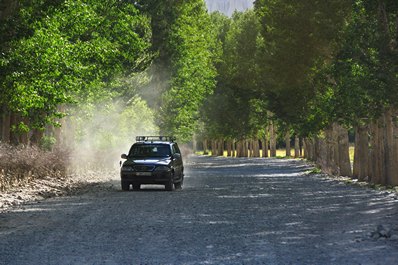 Road conditions on the Pamir Highway