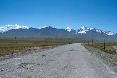 Road conditions on the Pamir Highway