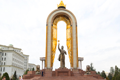 Statue of Ismail Samani, Dushanbe