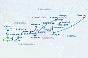 Silk Road Tour: 5 Stans and China