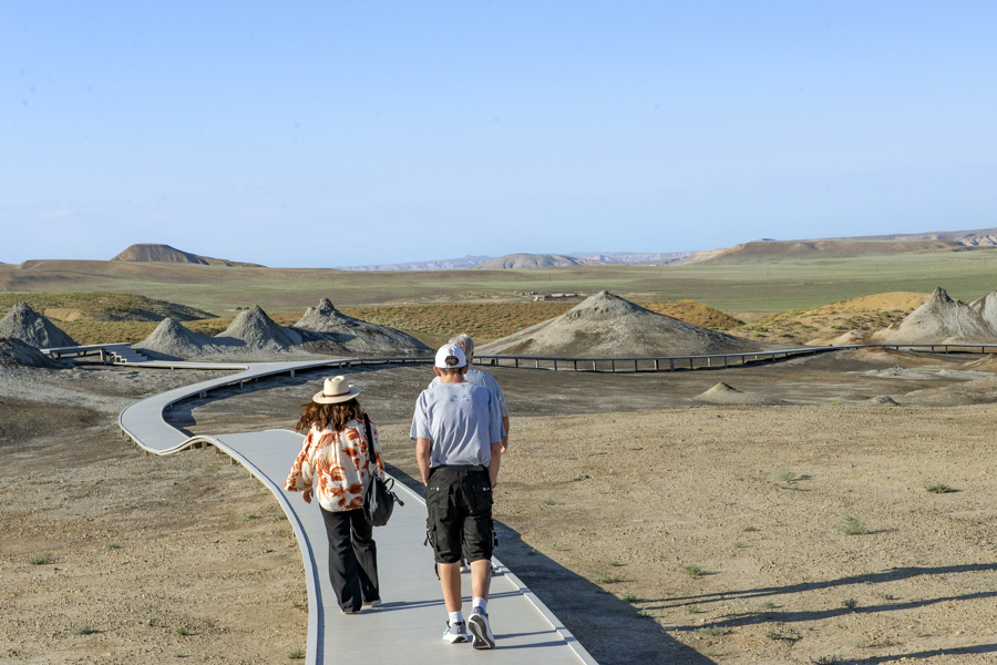Los volcanes de lodo de Gobustán, cerca de Bakú, Azerbaiyán