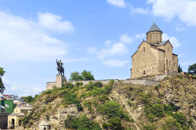 Iglesia de Metekhi, Tiflis, Georgia
