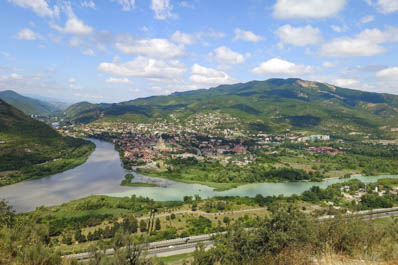 Vista de Mtskheta, Georgia