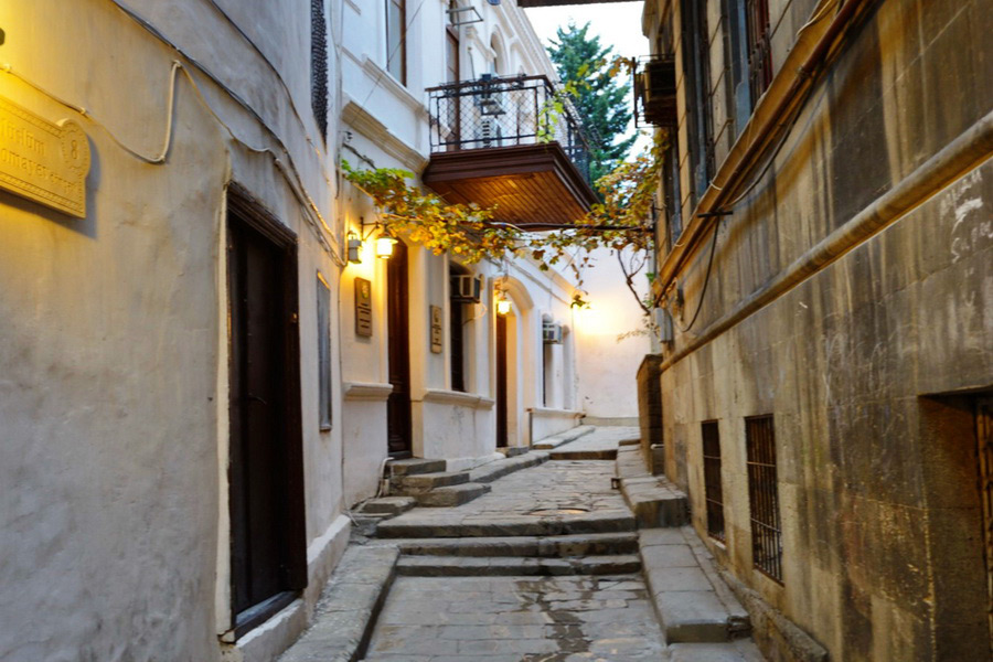 Calles de Bakú, Azerbaiyán