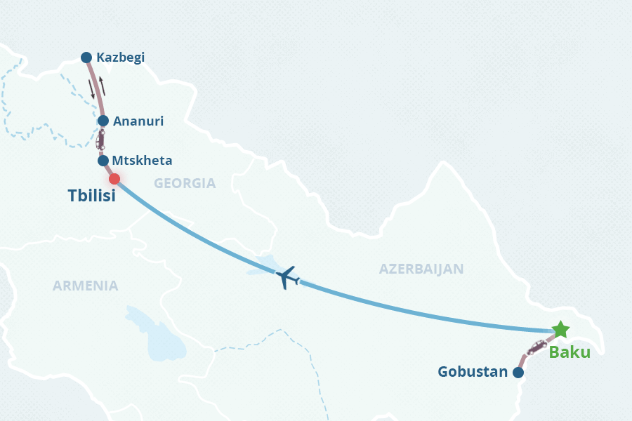 Mapa del itinerario