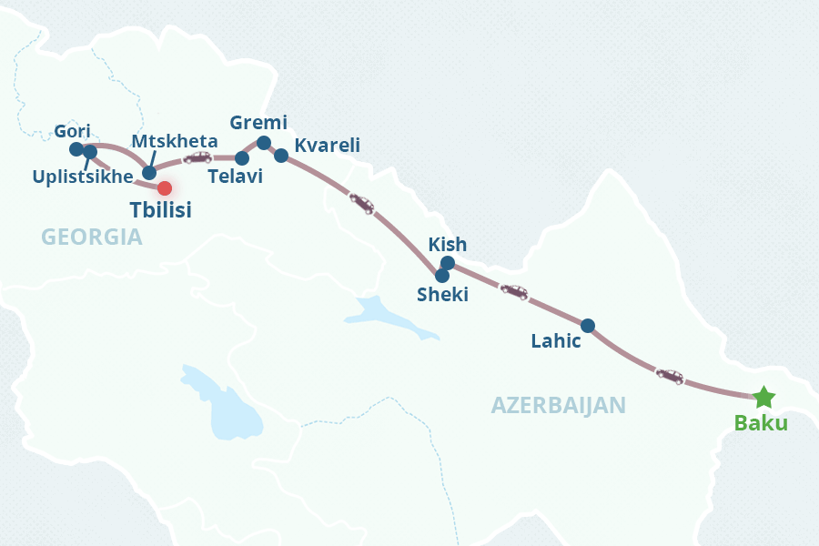 Mapa del itinerario